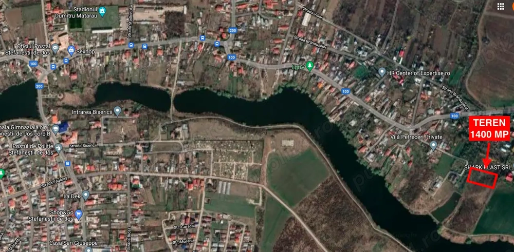 Teren intravilan, Stefanestii de Jos, 1400mp