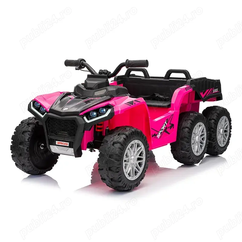 ATV electric cu bena, Kinderauto FarmQuad 6x6 12V 14AH 