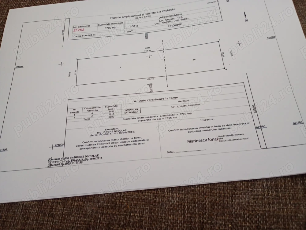 Vind urgent teren intravilan