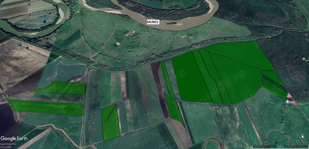 115 ha teren arabil la 30 km de Municipiul Arad