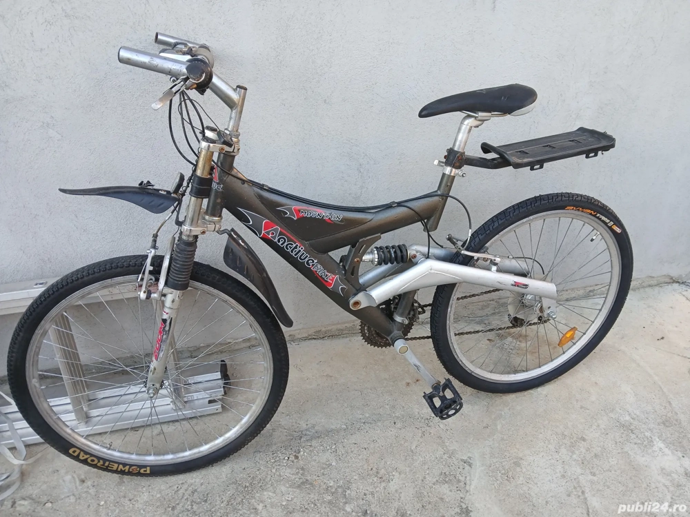 vind bicicleta mtb cu suspensi cu roti de 26