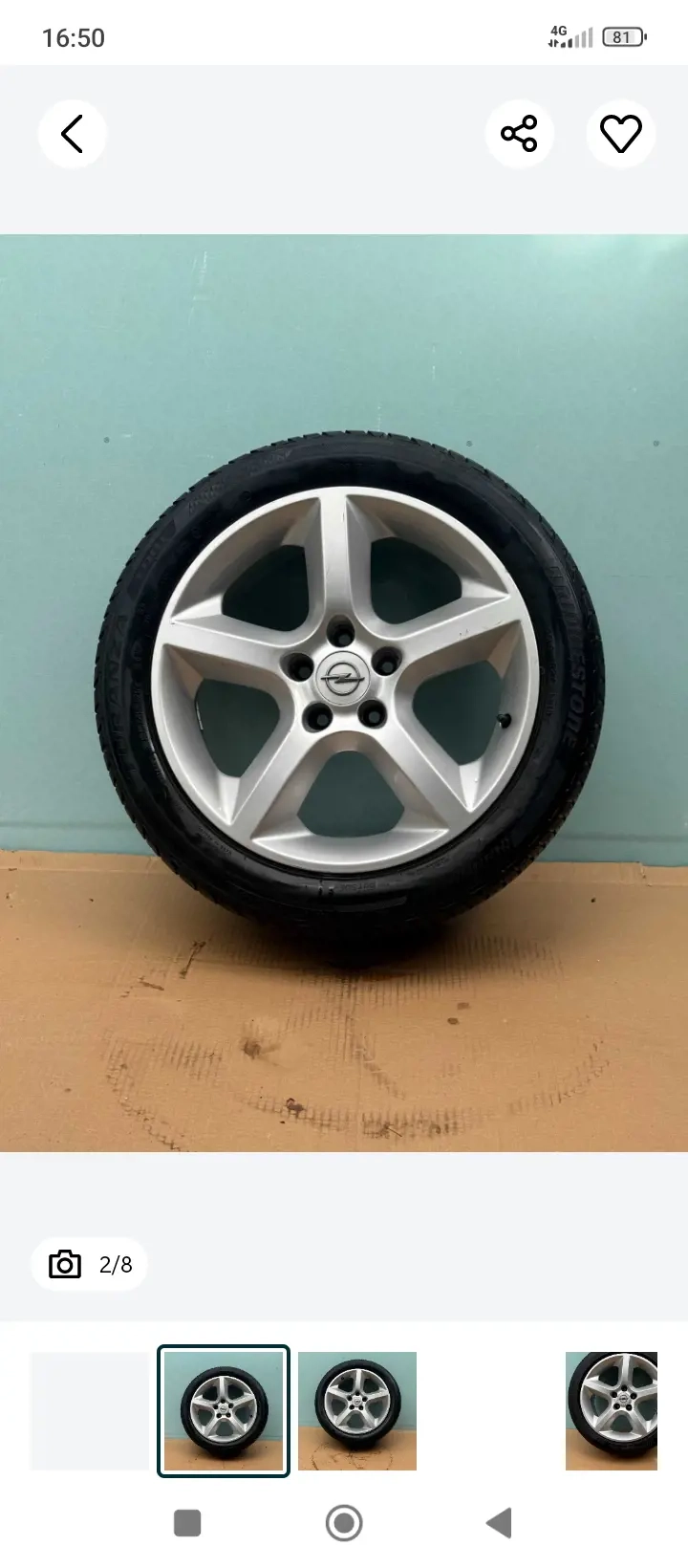 Vând 4 Jante Opel Astra Pe 17 Preț 800 lei Preț fix 