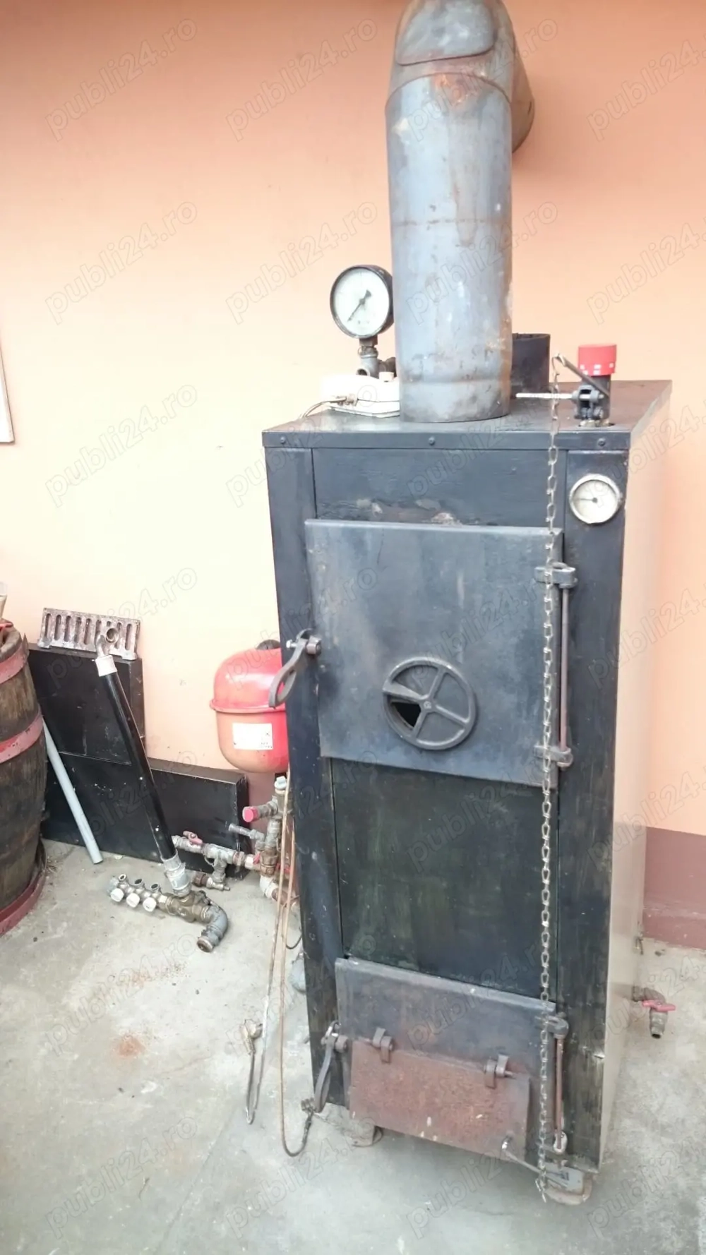 Vând cazan pe lemne și cărbuni AlfaTerm 24 kW