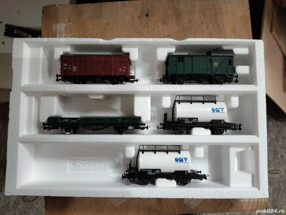 Set 5 vagoane marfa Piko H0 Nou-nouț