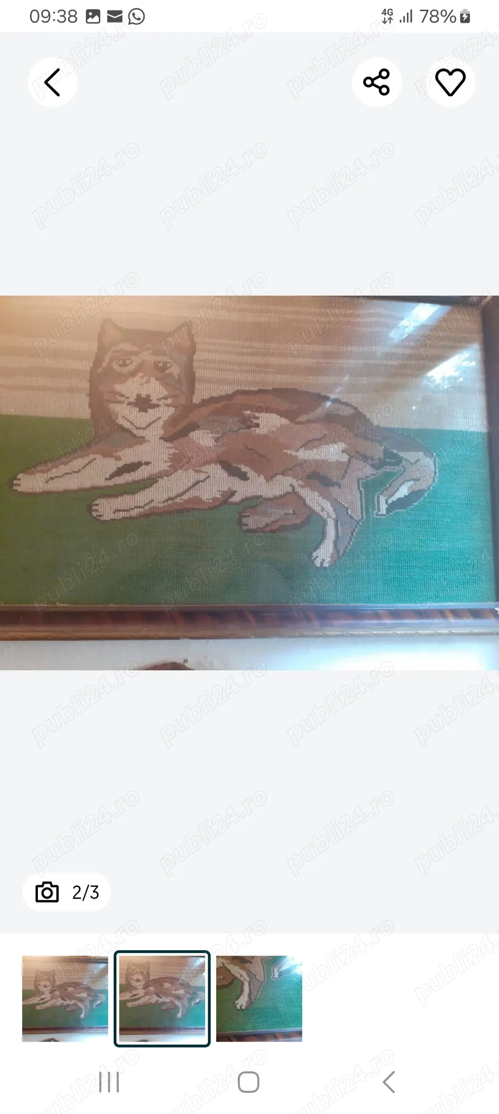 Goblen model pisică 