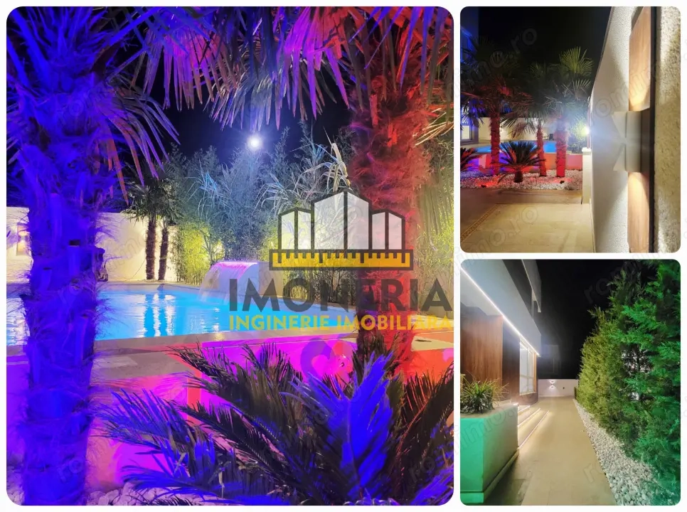 Vila stil mediteranean cu piscina-Zona zi 63 mp-0% comision-Pantelimon