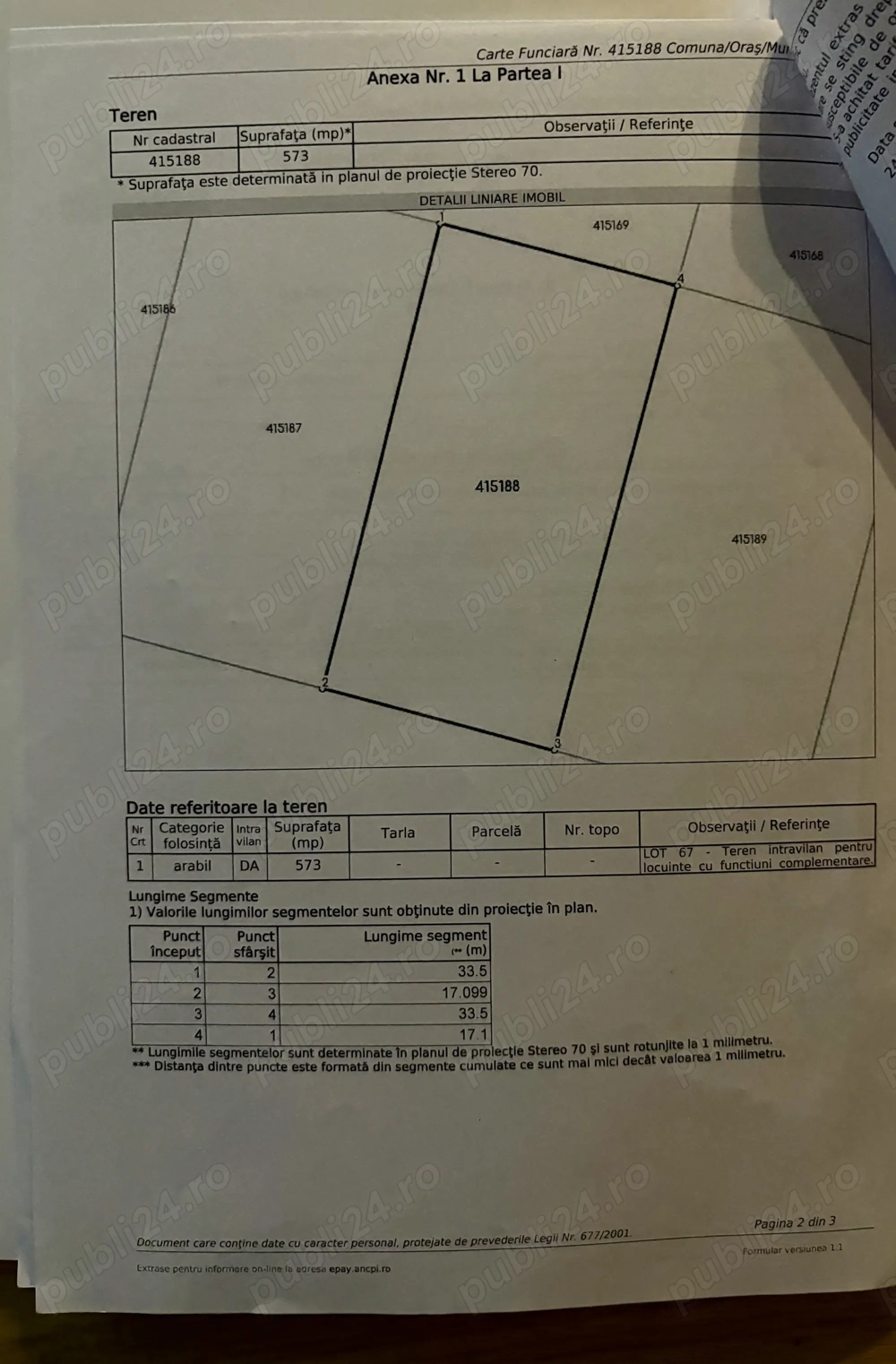 Vand teren intravilan , Giroc, jud Timis