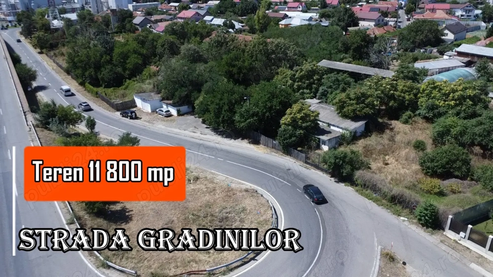 Teren intravilan construibil in suprafata de  11 800 mp, cu deschidere 185 ml. Teren intravilan construibil in suprafata de  11 800 mp, cu deschidere 185 ml.