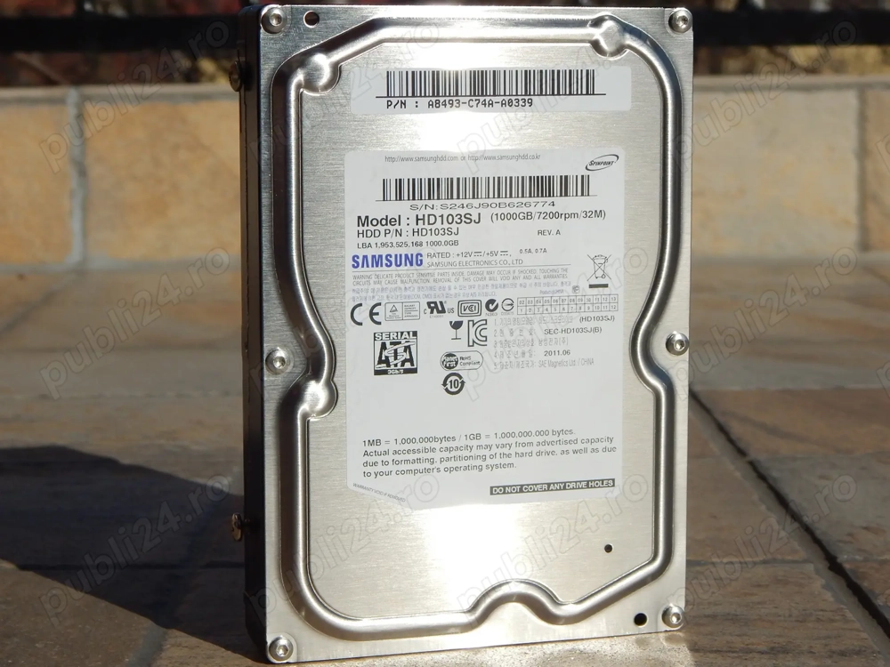 Hard disk HDD Samsung HD 103 SJ 1 Tb 7200 rpm 2 Mb cache