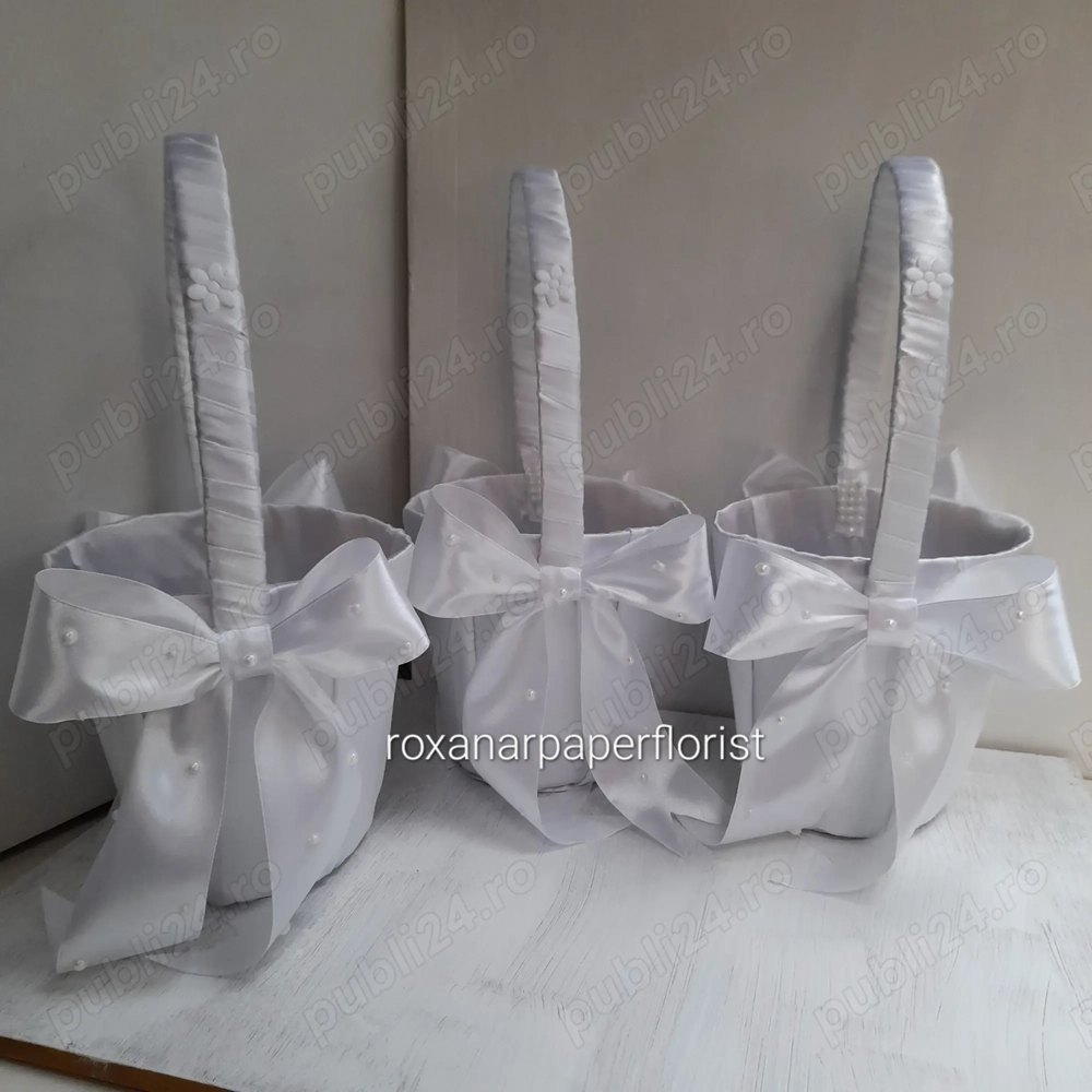 Coșulețe petale  nunta