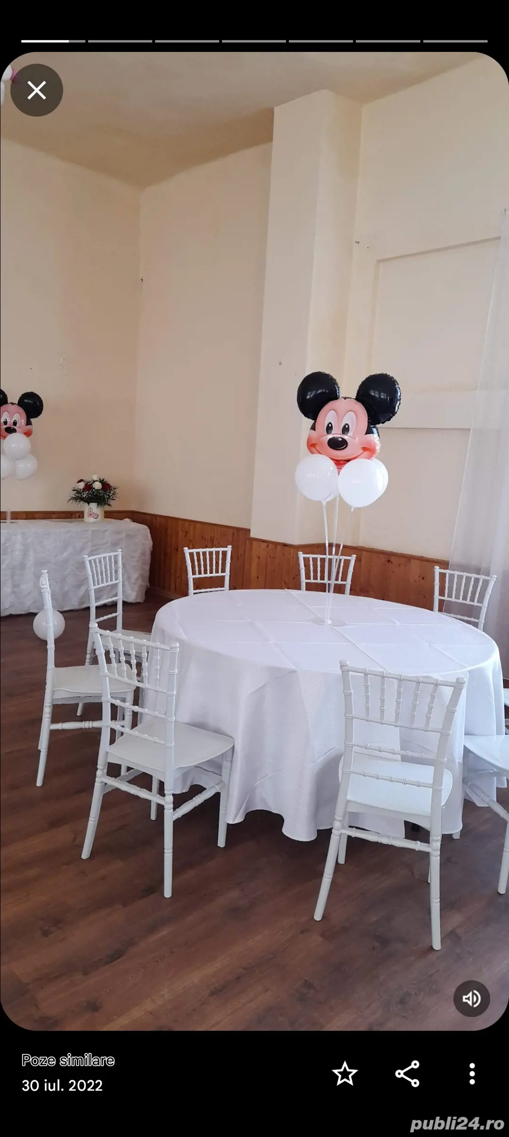 Vând scaune si mese rotunde 