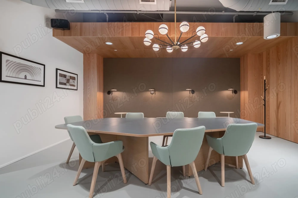 Spațiu de birou frumos proiectat pentru 5 persoane în Spaces Business Garden 