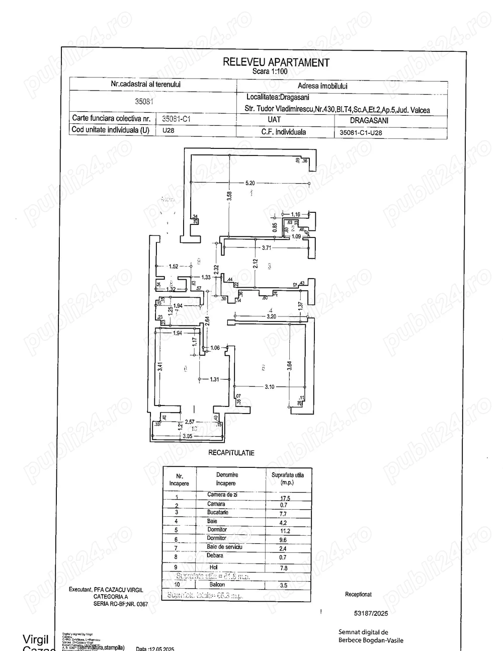 Apartament trei camere