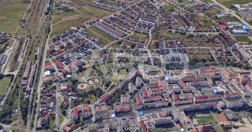 De vanzare teren 1698 mp pretabil pentru cladire birouri P+6+R Sibiu