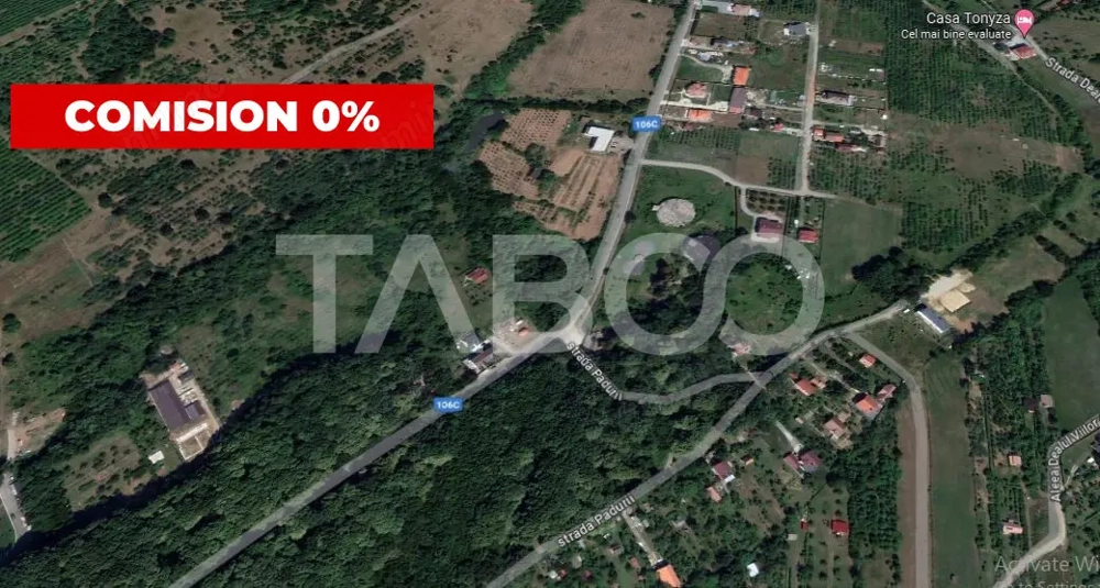 Investitie imobiliara Teren 14100 mp cu PUZ si PUD aprobat in Cisnadie