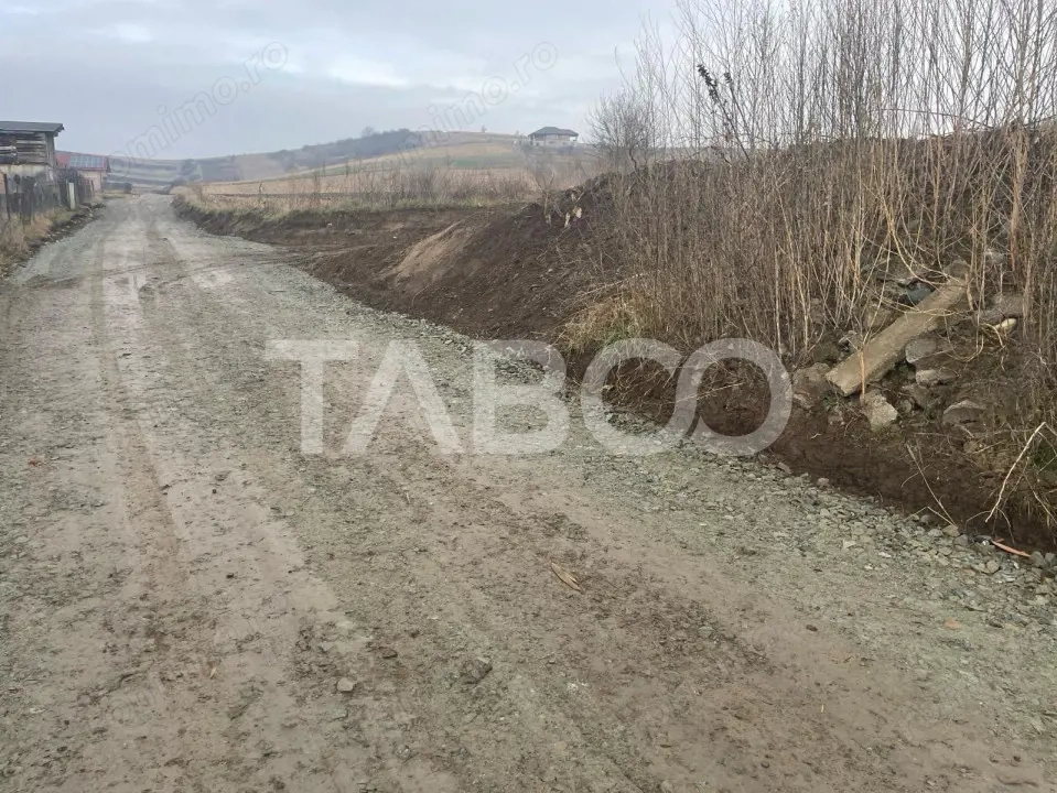 Teren intravilan de vanzare 9300 mp cu acces la utilitati  Sura Mare 