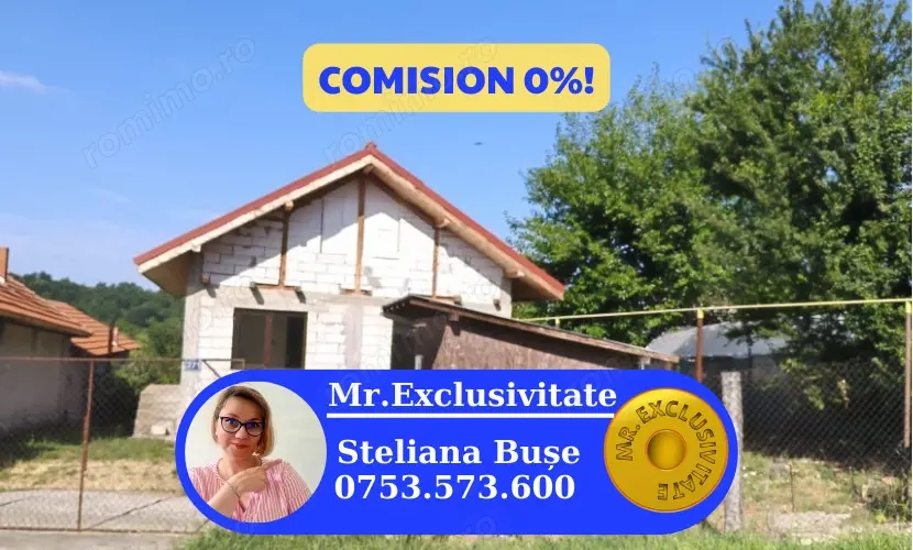  Casă P+M la gri de vânzare – Rasova, comuna Bălești