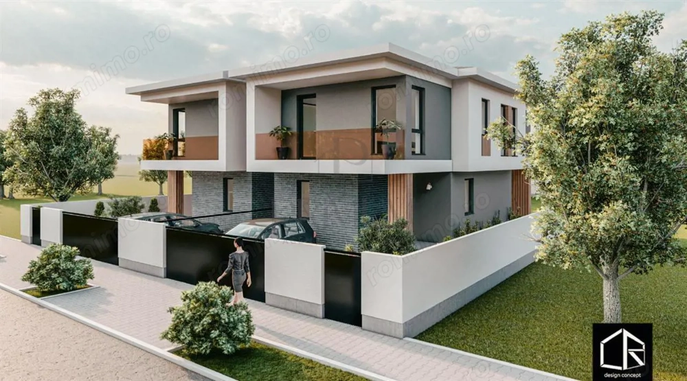Duplex despartit prin camera tehnica - personalizare interioara - living mare - balcon