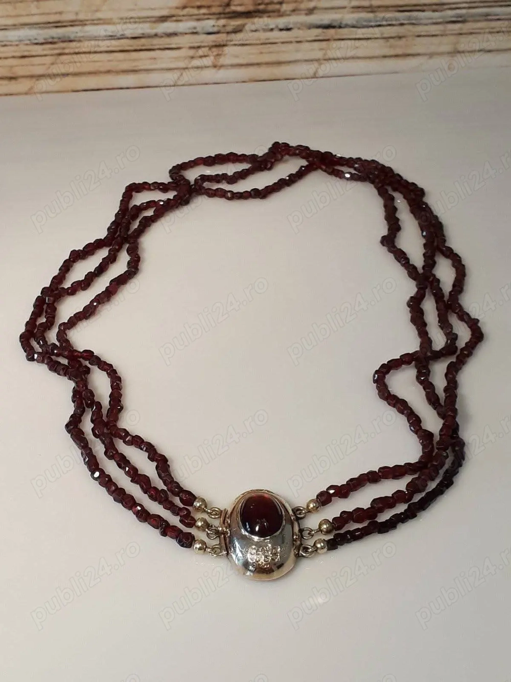 Colier aur cu argint biedermeier 