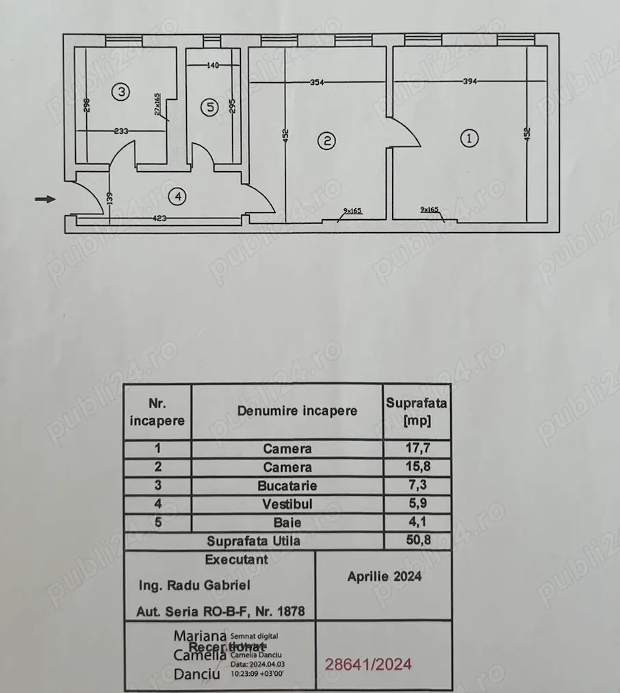 Apartament cu personalitate, tip vilă - 51mp utili, disponibil imediat