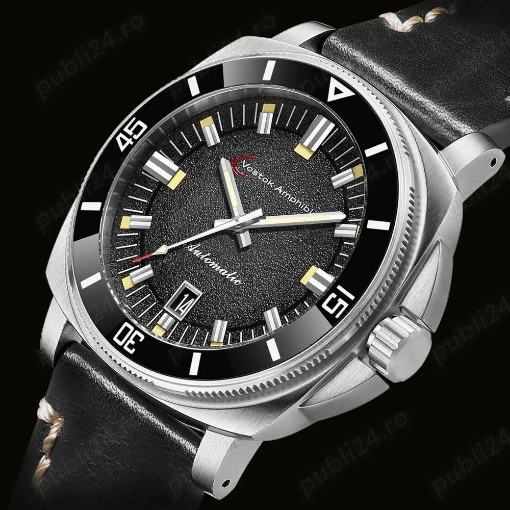 Ceas Automatic Japonez Seiko NH35 Vostok Amphibia Safir 44 mm