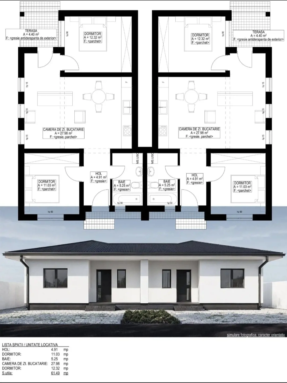 Casa Albina com Mosnita Noua 