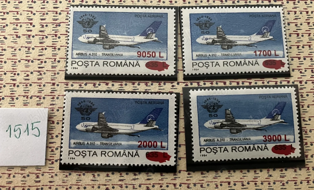 Timbre Romania LP 1515 50 de ani de la infiintarea OACI [2000]