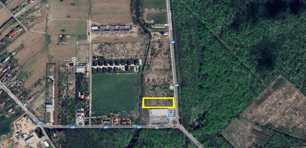 Snagov, lipit de Lidl, cu acces direct din DJ 101, 5.800 mp. cu deschidere de 43 m.