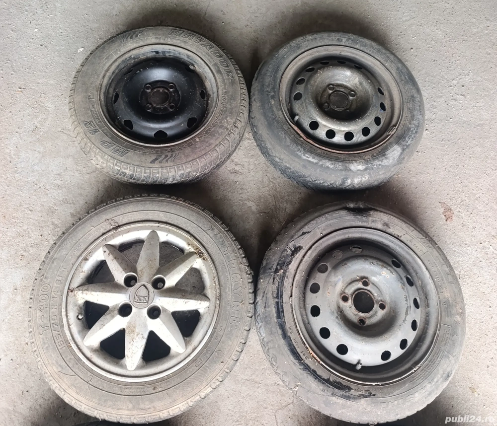 Vand roti M+S 165/70/14 la 100 de lei bucata.