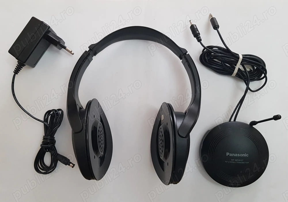 Casti stereo vechi Panasonic cu emisie receptie radio de colectie