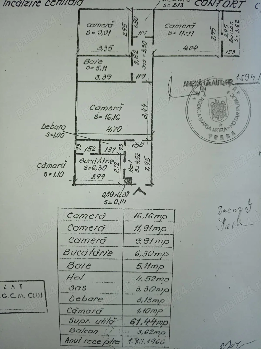 Apartament 3 camere et.4 Apartament 3 camere et.4