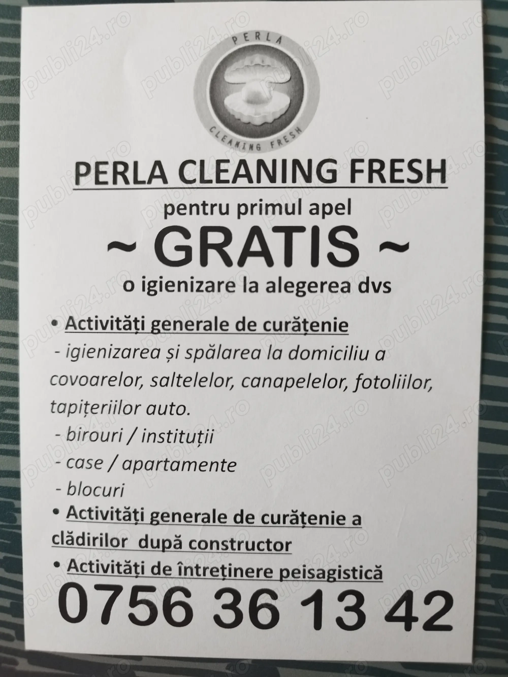 Perla Cleaning Fresh.Cuj Napoca 