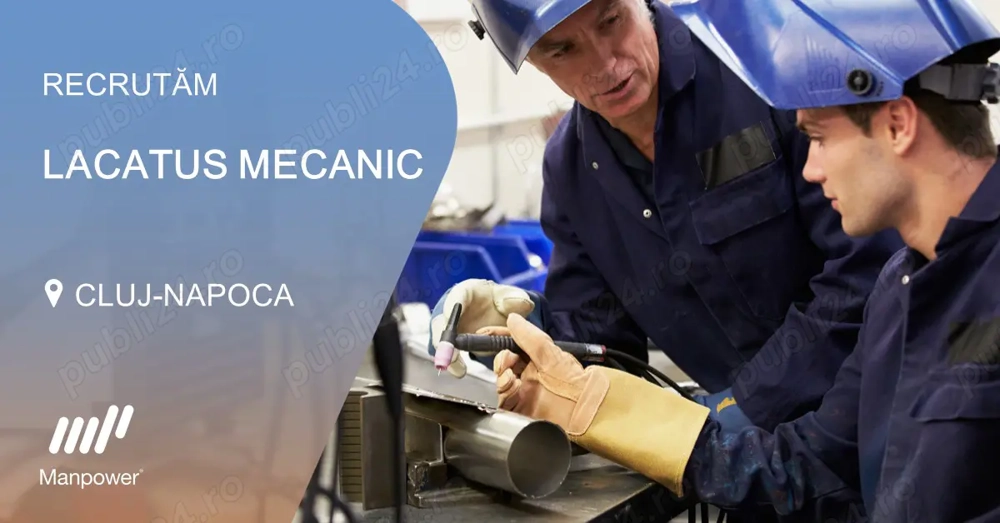 Recrutam URGENT Lacatus mecanic pe perioada nedeterminata in Cluj-Napoca