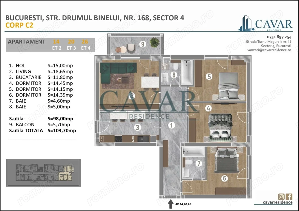 Proiect Nou Cavar Residence Binelui 168
