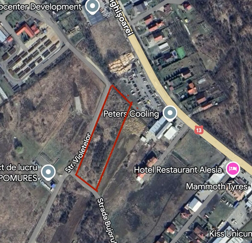 Teren intravilan 5.300 mp, Corunca   30 m de DN13, aproape de Târgu Mureș