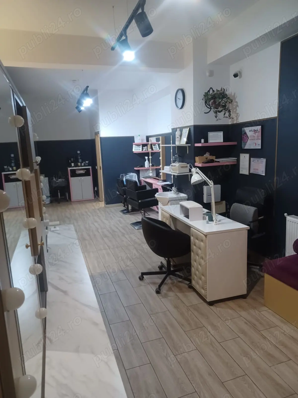 Salon de înfrumusețare de închiriat    complet mobilat