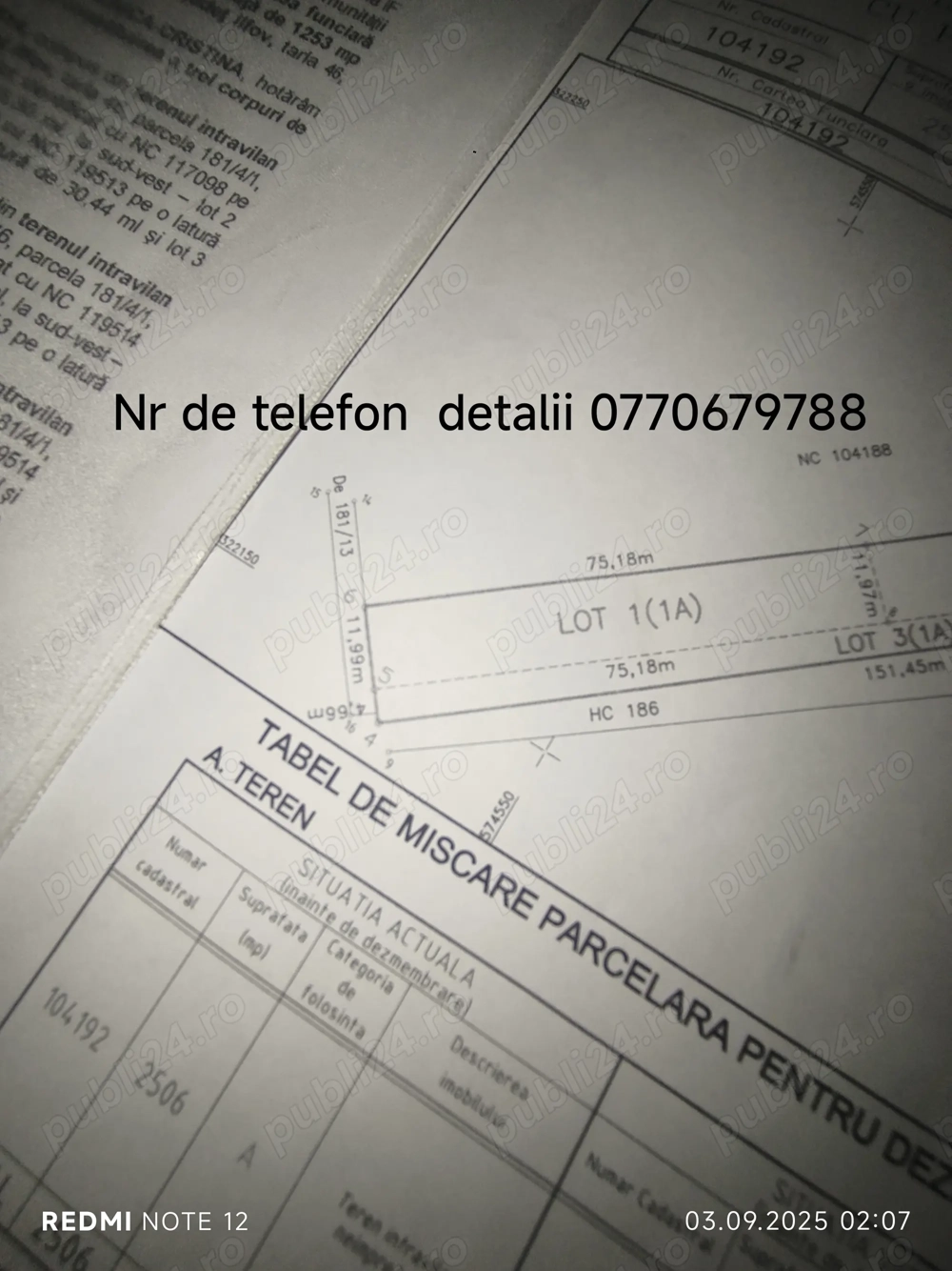 Vând teren de construcții casa în Domnești judetul Ilfov 