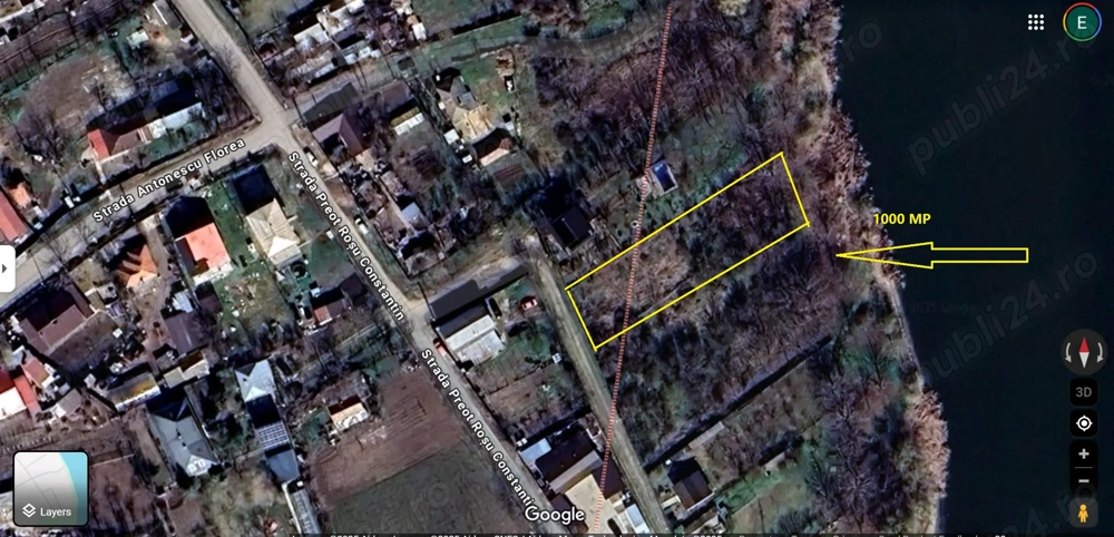 Teren 1000 maul lacului   Măriuța, jud. Călărași