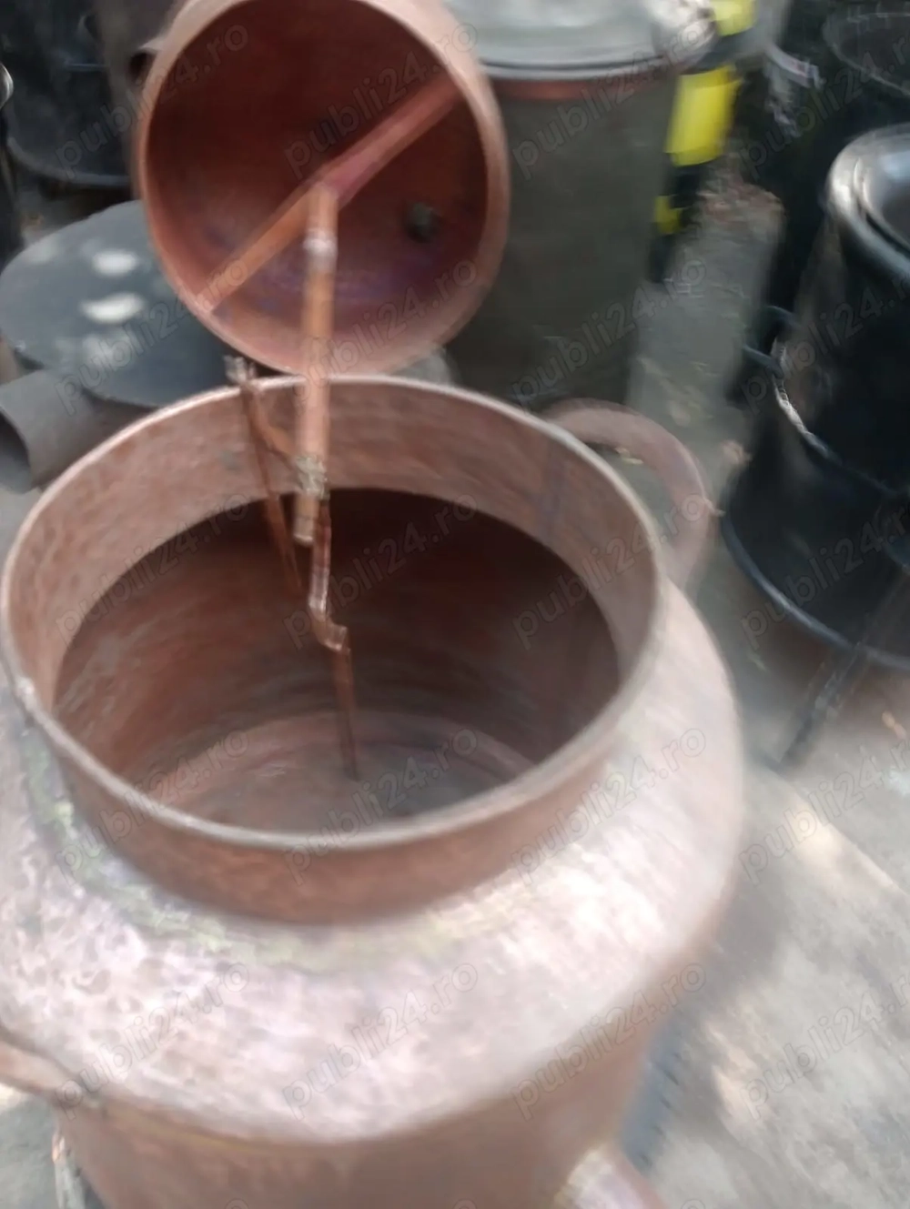 Vand cazan tuica din cupru de 120 litrii