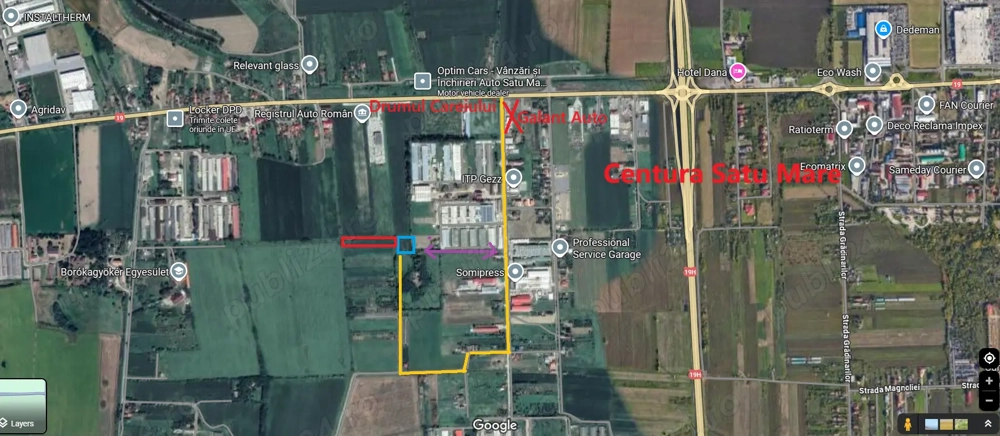 Teren 50ari in Satu Mare cu iesire pe strada Careiului Centura RAR sau SCHIMB