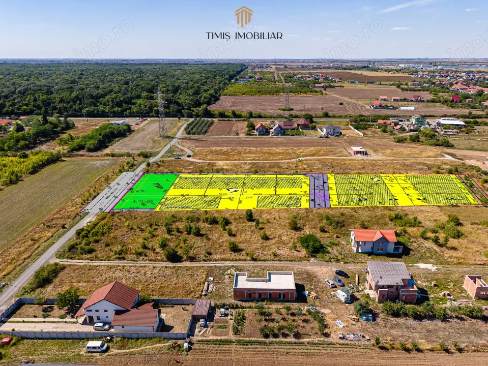 Parcele case cu vedere spre pădure – între Timișoara si Giarmata Vii