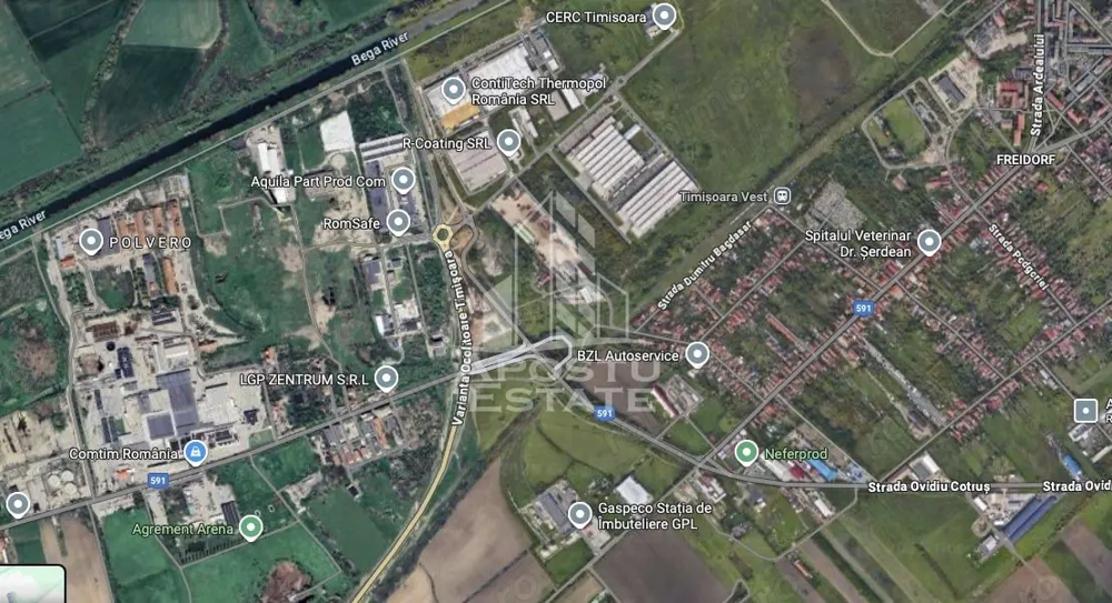 Teren 3031 Mp, zona industriala, acces facil la centura, Freidorf.