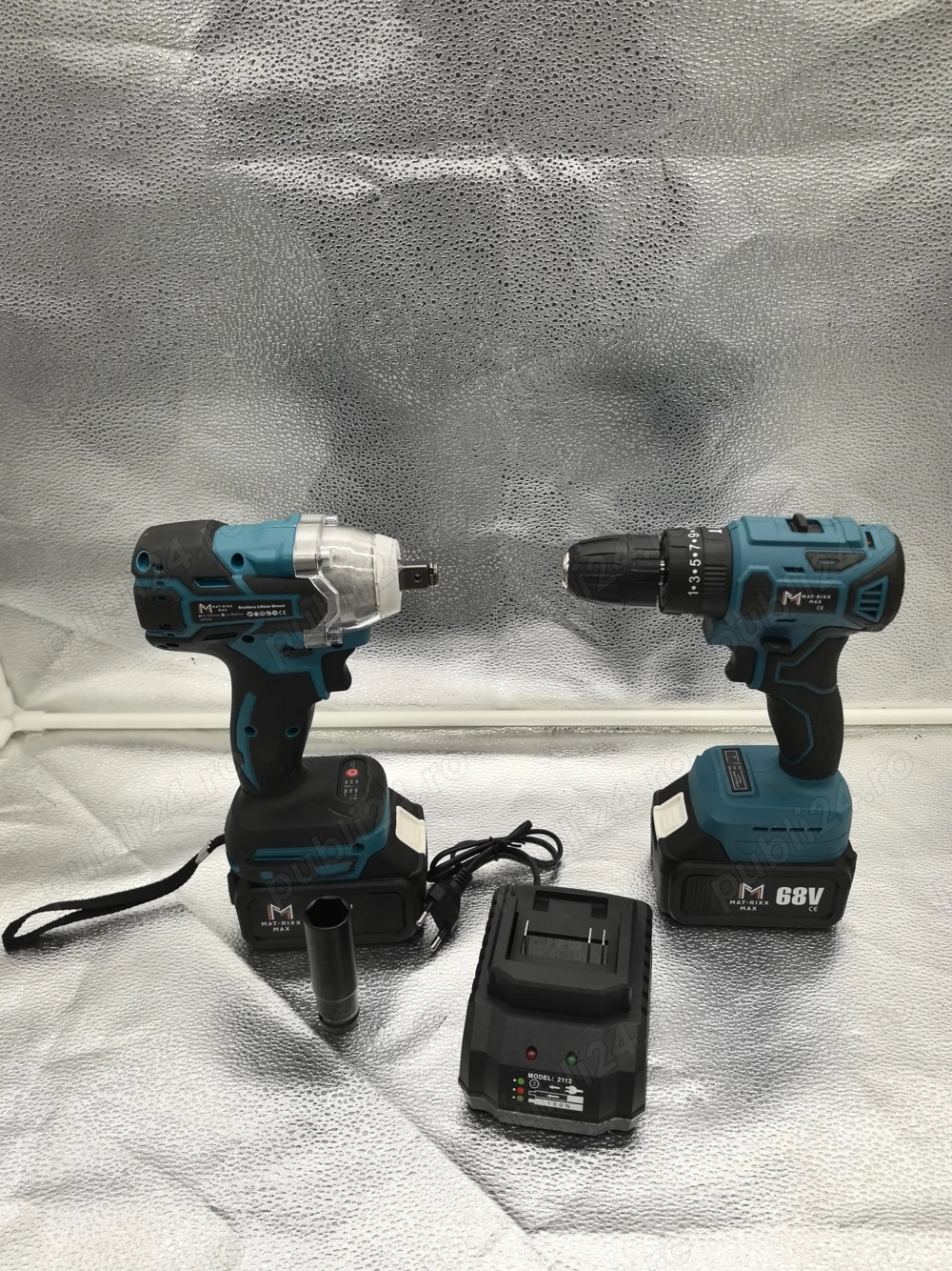 Set scule Matrixx Max, 2 piese, Brushless, 68V, cu 2 acumulatori   399 lei