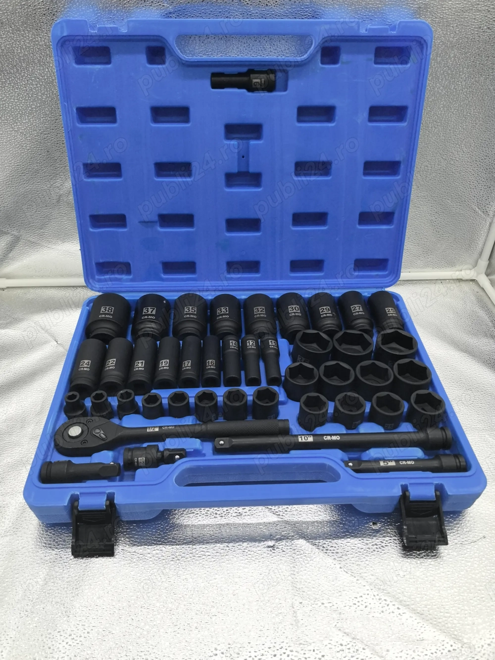 Set chei tubulare Hitman , ranforsate, 43 piese, scurte si lungi – 439 lei