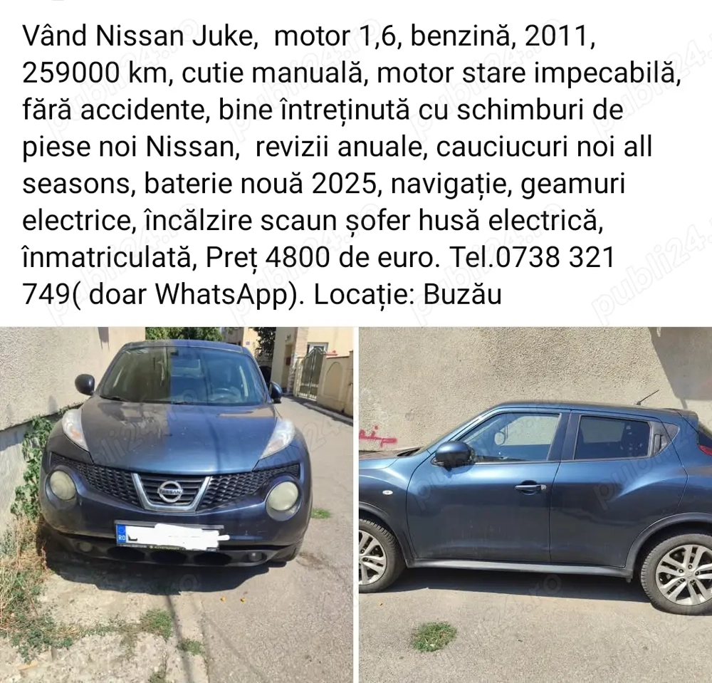 Vând Nissan Juke, 2011
