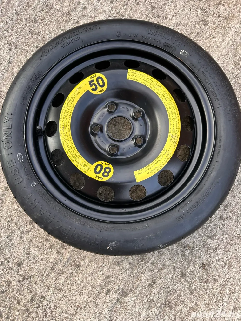 De vanzare roata de rezervă pentru Sharan