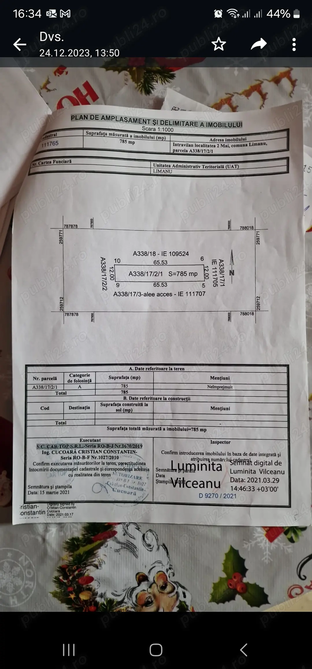 Teren in 2 mai vama veche 