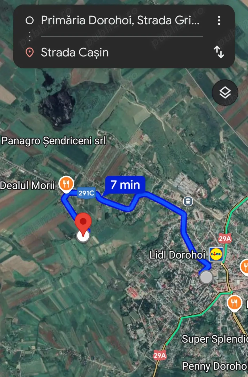 Teren 1 hectar iesire Dorohoi, intravilan si extravilan