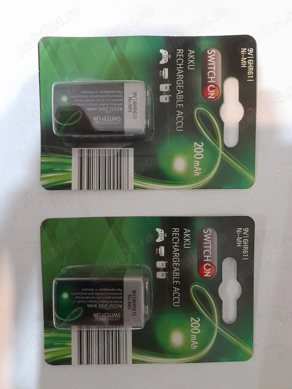 Vând 2 buc. acumulator 9V sigilați