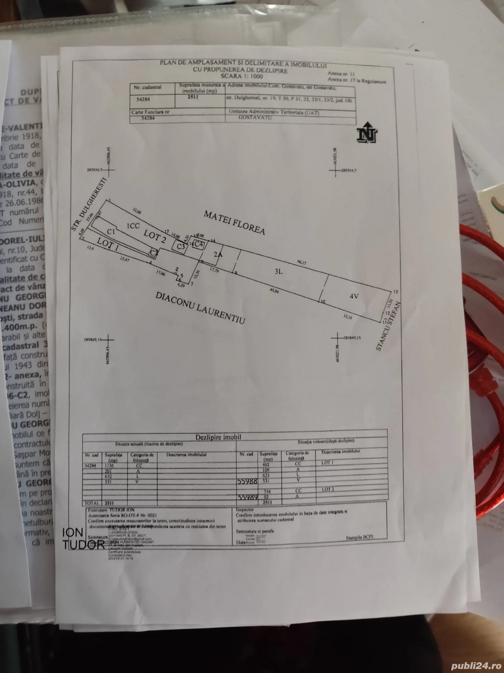 Vand teren cu livada si vie 1660 m2